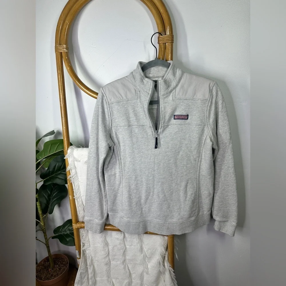 Vineyard Vines Grey Pullover Half Zip sz M